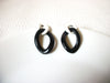 Retro Black White Link Earrings 40820