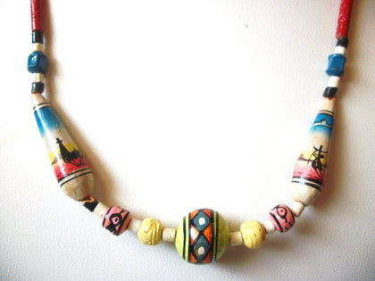 Hand Crafted Native Colorful Necklace 121120