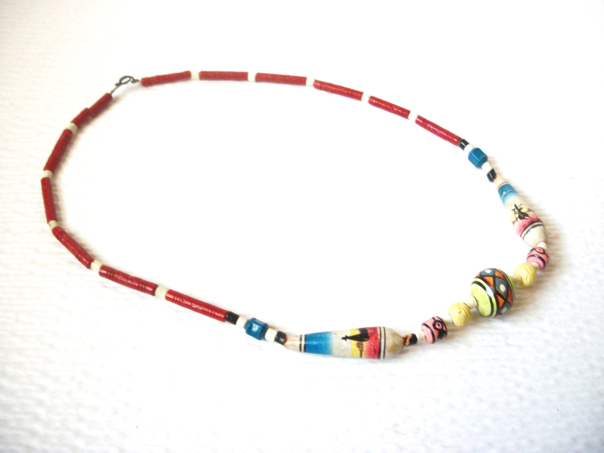 Hand Crafted Native Colorful Necklace 121120