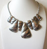 Retro Snake Hammered Necklace 60520