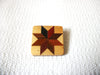 Vintage Wood Lacquered Brooch 40820