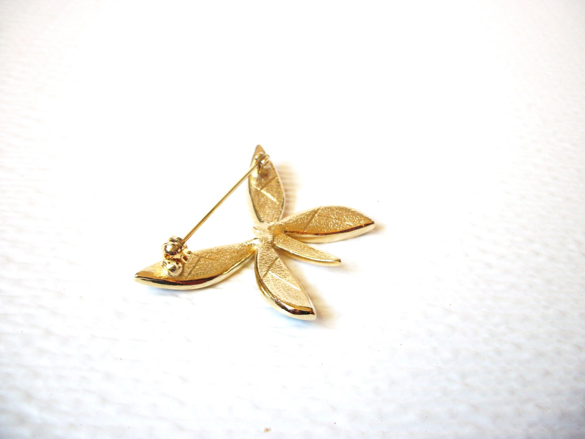 Vintage LC Stamped Butterfly Brooch Pin 121420