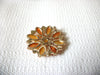 Vintage Glass Rhinestones Flower Brooch 40820