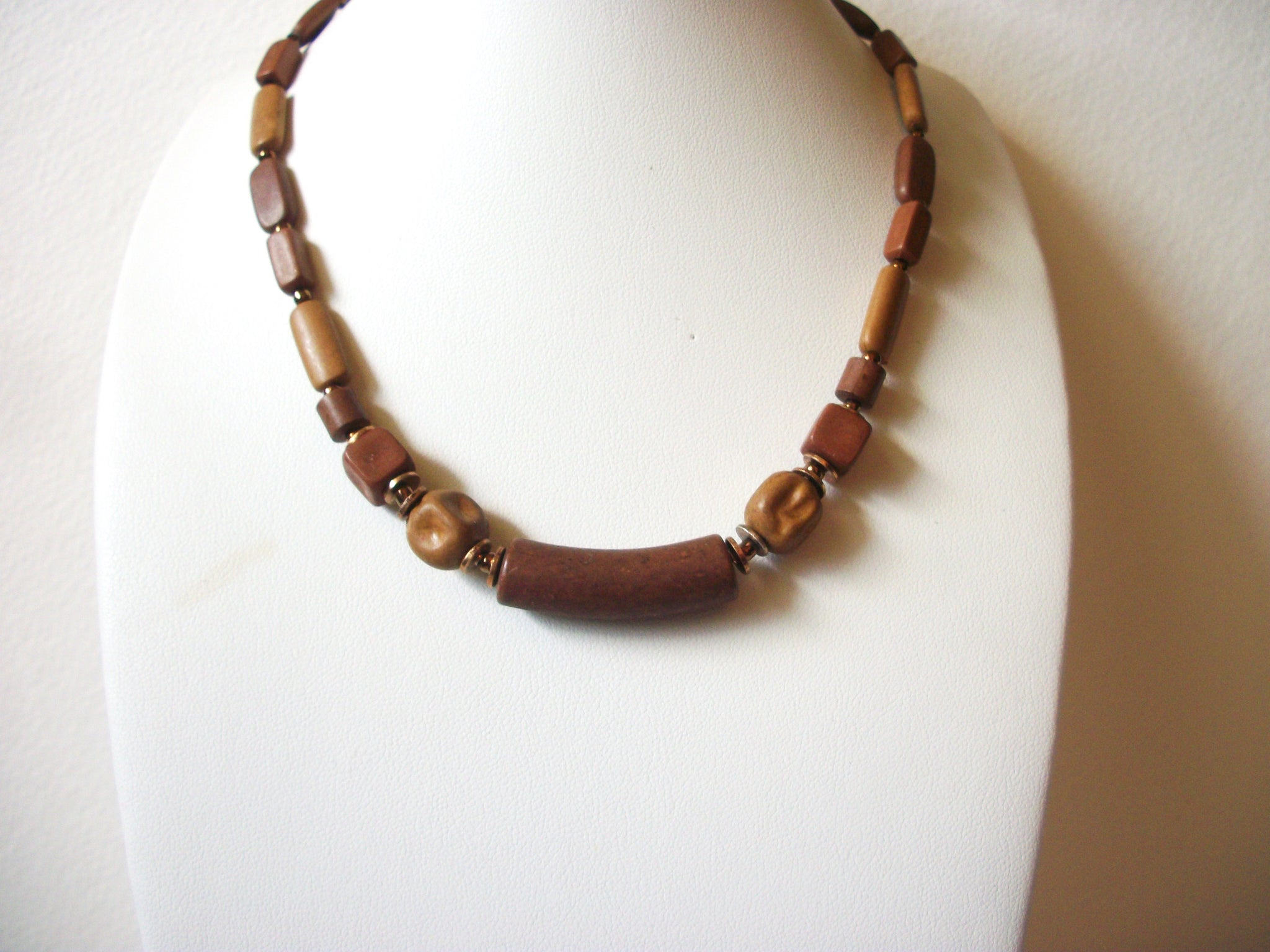 African Wood Necklace  60620