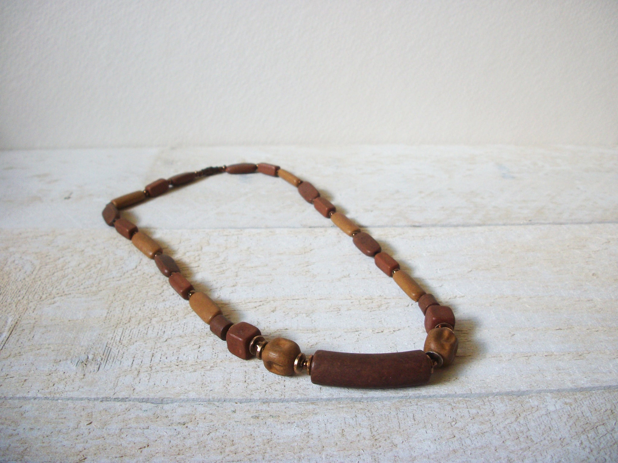 African Wood Necklace  60620