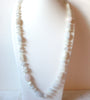 Rose Quartz White Quartz Necklace 60720