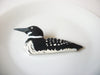 Hand Carved Large Duck Wood Brooch Pin 121120