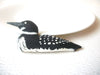 Hand Carved Large Duck Wood Brooch Pin 121120
