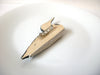 Hand Carved Large Duck Wood Brooch Pin 121120