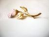 Vintage Pink Rose Brooch 40920