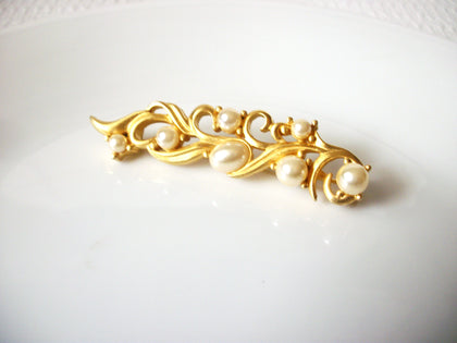 Designer Vintage Pearl Brooch 40920