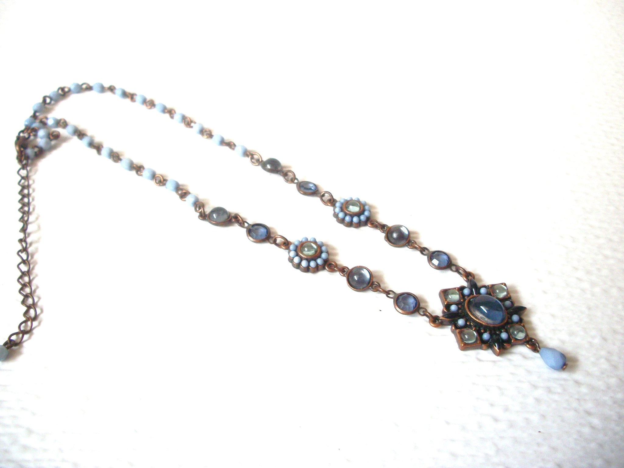 Vintage AVON Flower Copper Necklace 121120