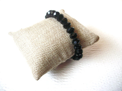 Black Czech Glass Bracelet 121120
