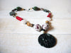 Massive Colorful Stones Glass Pottery Necklace 60620