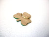 Hand Made St Patrick's Shamrock Wood Brooch Pin 121520