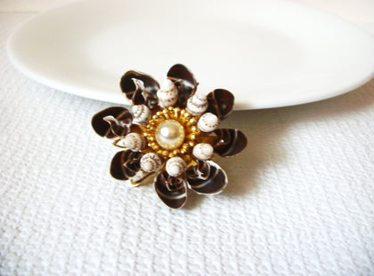 Vintage Precious Shells Brooch 41020