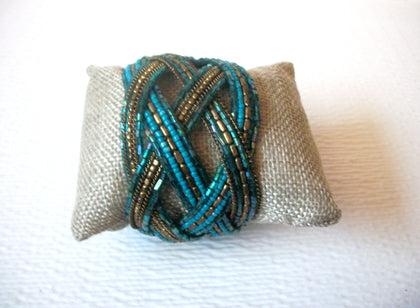Bohemian Wide Glass Seed Beads Cuff Bracelet 121120