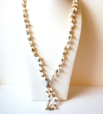 Natural Organic Shell Tassel Necklace 121120