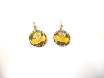 Vintage KC Stamped Enameled Earrings 121520