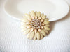 Vintage Large Enameled Rhinestones Flower Brooch 41020