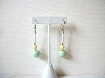 Retro Candy Yellow Mint Green Dangle Earrings 60820