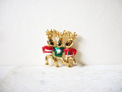 Retro Dancing Reindeer Brooch 60820