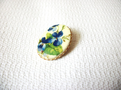 Vintage Glass Pansy Brooch 41020