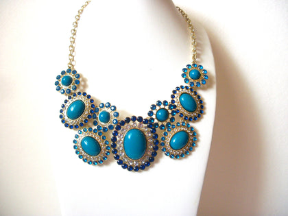 Chunky Retro Cabochon Necklace 41020