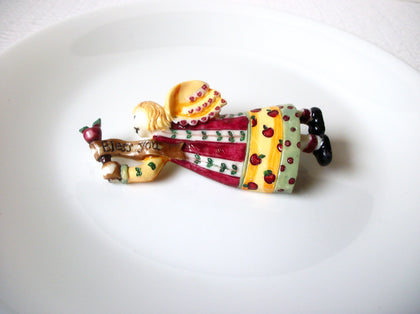 Hand Made Vintage Angel Brooch Pin 121620