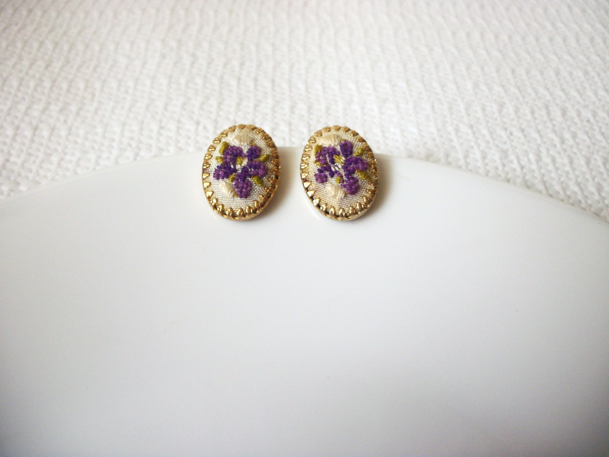 Vintage Floral Earrings 41020