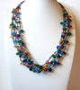Colorful Southwestern Glass Hand Made Necklace 121320