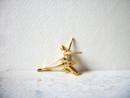 Retro Rhinestones Ballerina Brooch 60720