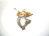 Larger Vintage 1950s Sterling Silver Angel Brooch Pin 121620
