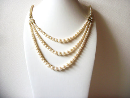 Vintage Faux Pearl Necklace 60720