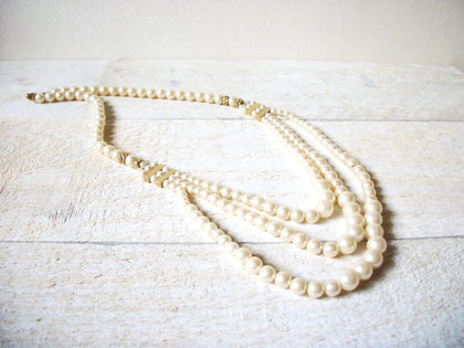 Vintage Faux Pearl Necklace 60720