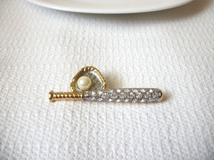 Vintage Sport Themed Rhinestones Brooch 41120