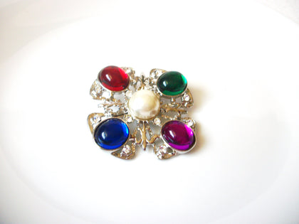 Vintage Colorful Ornate Brooch Pin 121620