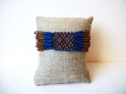 Native American Hand Made Glass Bracelet 121720