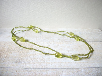 Retro Lime Green Necklace 60720