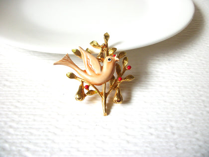 Vintage ART Peace Dove Brooch Pin 121820