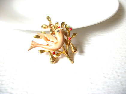 Vintage ART Peace Dove Brooch Pin 121820