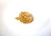 Sparkling Orange Rhinestones Jack O Lantern Brooch Pin 121320