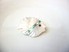Vintage Mother Of Pearl Paua Abalone Fish Brooch Pin 121820
