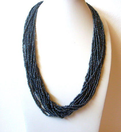 Multi Strand Glass Beads Necklace 121720