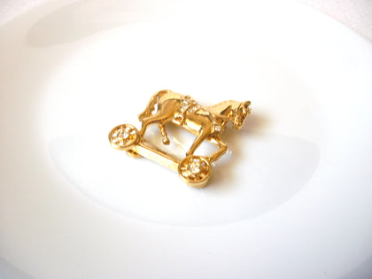 Beautiful SMITHSONIAN For Avon Clear Rhinestones Horse Brooch Pin 121620