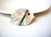 Vintage Mother Of Pearl Paua Abalone Fish Brooch Pin 121820