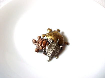 Vintage Turtles Brooch Pin 121920