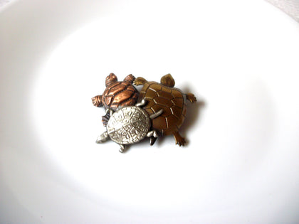 Vintage Turtles Brooch Pin 121920