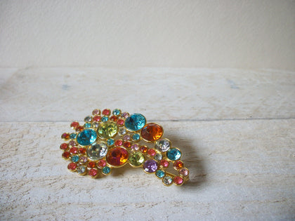 Retro Colorful Rhinestones Scarf Slider 60720