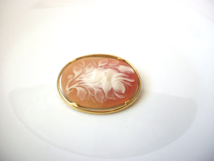 Vintage Floral Cellulose Brooch Pin 121820